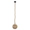 GLOBOSTAR® MANDALA 00730 Boho Κρεμαστό Φωτιστικό Οροφής με Ντουί 1 x E27 AC 220-240V IP20 - Μπεζ - Μ20 x Π20 x Υ20cm