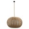 GLOBOSTAR® MANDALA 00732 Boho Κρεμαστό Φωτιστικό Οροφής με Ντουί 1 x E27 AC 220-240V IP20 - Μπεζ - Μ80 x Π80 x Υ60cm