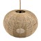 GLOBOSTAR® MANDALA 00732 Boho Κρεμαστό Φωτιστικό Οροφής με Ντουί 1 x E27 AC 220-240V IP20 - Μπεζ - Μ80 x Π80 x Υ60cm