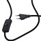 GloboStar® JAVAN 00737 Μοντέρνο Επιτραπέζιο Φωτιστικό Πορτατίφ Μονόφωτο 1 x E27 IP20 Μελί Γυαλί με Μαύρο Μέταλλο - Μ30 x Π30 x Y19cm