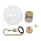 GLOBOSTAR® AVERY 00740 Μοντέρνο Κρεμαστό Φωτιστικό Οροφής με Ντουί 1 x E27 AC 220-240V IP20 - Διάφανο & Χρυσό - Μ30 x Π30 x Υ48cm