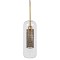 GLOBOSTAR® AVERY 00741 Μοντέρνο Κρεμαστό Φωτιστικό Οροφής με Ντουί 1 x E27 AC 220-240V IP20 - Διάφανο & Χρυσό - Μ15 x Π15 x Υ60cm