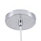 GLOBOSTAR® DIXAR 00762 Μοντέρνο Κρεμαστό Φωτιστικό Οροφής με Ντουί 1 x E27 AC 220-240V IP20 - Κόκκινο & Ασημί - Μ28 x Π28 x Υ40cm