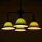 GLOBOSTAR® LIBRARY 00769 Vintage Φωτιστικό Οροφής με Ντουί 4 x E27 AC 220-240V IP20 - Πολύχρωμο - Μ57 x Π57 x Υ90cm