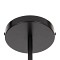 GLOBOSTAR® ZANE 00784 Μοντέρνο Φωτιστικό Οροφής με Ντουί 6 x E27 AC 220-240V IP20 - Μαύρο - Μ70 x Π70 x Υ100cm