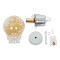 GLOBOSTAR® LAMP 00807 Μοντέρνο Κρεμαστό Φωτιστικό Οροφής με Ντουί 1 x E27 AC 220-240V IP20 - Πολύχρωμο - Μ15 x Π15 x Υ27cm