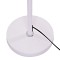 GloboStar® ASHLEY 00823 Μοντέρνο Επιδαπέδιο Φωτιστικό Μονόφωτο 1 x E27 IP20 Λευκό Μέταλλο με Λευκό Ύφασμα - Μ35 x Π35 x Υ145cm