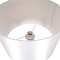 GloboStar® ASHLEY 00826 Μοντέρνο Επιδαπέδιο Φωτιστικό Μονόφωτο 1 x E27 IP20 Λευκό Μέταλλο, Λευκό Ύφασμα & Μπεζ Ξύλο - Μ40 x Π40 x Υ145cm