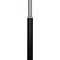 GLOBOSTAR® VERSA 00830 Μοντέρνο Επιδαπέδιο Φωτιστικό με Ντουί 1 x E27 AC 220-240V IP20 - Μαύρο & Χρώμιο - Μ14.5 x Π14.5 x Υ155cm