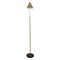 GloboStar® VERSA 00832 Μοντέρνο Επιδαπέδιο Φωτιστικό Μονόφωτο 1 x E27 IP20 Χρυσό & Ασημί Μέταλλο με Μαύρο Μάρμαρο - Μ15 x Π15 x Υ155cm