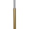 GloboStar® VERSA 00832 Μοντέρνο Επιδαπέδιο Φωτιστικό Μονόφωτο 1 x E27 IP20 Χρυσό & Ασημί Μέταλλο με Μαύρο Μάρμαρο - Μ15 x Π15 x Υ155cm