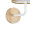 GLOBOSTAR® OASIS 00884 Μοντέρνο Φωτιστικό Τοίχου - Απλίκα με Ντουί 1 x E27 AC 220-240V IP20 - Λευκό & Μπεζ - Μ15 x Π20 x Υ35cm