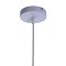 GLOBOSTAR® SHADE 00907 Μοντέρνο Κρεμαστό Φωτιστικό Οροφής με Ντουί 1 x E27 AC 220-240V IP20 - Λευκό & Μπεζ - Μ23 x Π23 x Υ22cm
