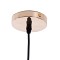 GLOBOSTAR® JAVER 00933 Vintage Κρεμαστό Φωτιστικό Οροφής με Ντουί 1 x E27 AC 220-240V IP20 - Διάφανο & Χάλκινο - Μ24.5 x Π24.5 x Υ25cm