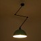 GLOBOSTAR® LOTUS 00936 Μοντέρνο Φωτιστικό Οροφής με Ντουί 1 x E27 AC 220-240V IP20 - Τιρκουάζ & Μαύρο - Μ30 x Π30 x Υ21cm