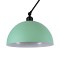 GLOBOSTAR® LOTUS 00936 Μοντέρνο Φωτιστικό Οροφής με Ντουί 1 x E27 AC 220-240V IP20 - Τιρκουάζ & Μαύρο - Μ30 x Π30 x Υ21cm