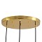 GLOBOSTAR® MONROE 00953 Μοντέρνο Κρεμαστό Φωτιστικό Οροφής με Ντουί 3 x E27 AC 220-240V IP20 - Χρυσό & Λευκό - Μ60 x Π60 x Υ50cm