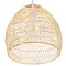 GLOBOSTAR® MALIBU 00973 Boho Κρεμαστό Φωτιστικό Οροφής με Ντουί 1 x E27 AC 220-240V IP20 - Μπεζ - Μ40 x Π40 x Υ35cm