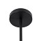 GLOBOSTAR® SPIDER 01012 Vintage Φωτιστικό Οροφής με Ντουί 12 x E27 AC 220-240V IP20 - Μαύρο - Μ100 x Π100 x Υ40cm
