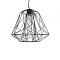 GLOBOSTAR® GRID 01022 Vintage Κρεμαστό Φωτιστικό Οροφής με Ντουί 1 x E27 AC 220-240V IP20 - Μαύρο - Μ40 x Π40 x Υ33cm