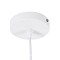 GLOBOSTAR® SHANGHAI 01026 Μοντέρνο Κρεμαστό Φωτιστικό Οροφής με Ντουί 3 x E27 AC 220-240V IP20 - Λευκό & Χρυσό - Μ79.5 x Π79.5 x Υ38cm - Σετ 3 Τεμαχίων