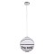 GLOBOSTAR® SPALDING NBA 01031 Παιδικό Κρεμαστό Φωτιστικό Οροφής με Ντουί 1 x E27 AC 220-240V IP20 - Λευκό & Μαύρο - Μ25 x Π25 x Υ25cm