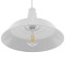 GLOBOSTAR® RAY 01043 Vintage Κρεμαστό Φωτιστικό Οροφής με Ντουί 1 x E27 AC 220-240V IP20 - Λευκό - Μ36 x Π36 x Υ25cm