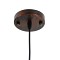 GLOBOSTAR® RAY 01046 Vintage Κρεμαστό Φωτιστικό Οροφής με Ντουί 1 x E27 AC 220-240V IP20 - Χάλκινο Εφέ Σκουριάς - Μ36 x Π36 x Υ25cm
