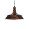 GLOBOSTAR® RAY 01046 Vintage Κρεμαστό Φωτιστικό Οροφής με Ντουί 1 x E27 AC 220-240V IP20 - Χάλκινο Εφέ Σκουριάς - Μ36 x Π36 x Υ25cm