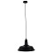 GLOBOSTAR® RAY 01049 Vintage Κρεμαστό Φωτιστικό Οροφής με Ντουί 1 x E27 AC 220-240V IP20 - Μαύρο - Μ36 x Π36 x Υ25cm