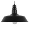 GLOBOSTAR® RAY 01049 Vintage Κρεμαστό Φωτιστικό Οροφής με Ντουί 1 x E27 AC 220-240V IP20 - Μαύρο - Μ36 x Π36 x Υ25cm