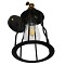 GloboStar® CATEL 01054 Vintage Επιτοίχιο Φωτιστικό Απλίκα Μονόφωτο 1 x E27 IP20 Μαύρο & Χρυσό Μέταλλο - Μ15 x Π26 x Υ31cm