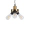 GLOBOSTAR® COPPER 01076 Vintage Κρεμαστό Φωτιστικό Οροφής με Ντουί 3 x E27 AC 220-240V IP20 - Χρυσό & Μαύρο - Μ14 x Π14 x Υ13cm