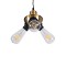 GLOBOSTAR® COPPER 01076 Vintage Κρεμαστό Φωτιστικό Οροφής με Ντουί 3 x E27 AC 220-240V IP20 - Χρυσό & Μαύρο - Μ14 x Π14 x Υ13cm