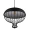 GLOBOSTAR® SOBRINO 01108 Vintage Κρεμαστό Φωτιστικό Οροφής με Ντουί 1 x E27 AC 220-240V IP20 - Μαύρο - Μ46 x Π46 x Υ50cm