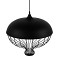 GLOBOSTAR® SOBRINO 01108 Vintage Κρεμαστό Φωτιστικό Οροφής με Ντουί 1 x E27 AC 220-240V IP20 - Μαύρο - Μ46 x Π46 x Υ50cm