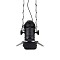 GLOBOSTAR® BROADWAY 01140 Vintage Φωτιστικό Οροφής με Ντουί 1 x E27 AC 220-240V IP20 - Μαύρο - Μ28 x Π25 x Υ100cm