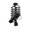 GLOBOSTAR® BROADWAY 01140 Vintage Φωτιστικό Οροφής με Ντουί 1 x E27 AC 220-240V IP20 - Μαύρο - Μ28 x Π25 x Υ100cm