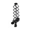 GLOBOSTAR® BROADWAY 01140 Vintage Φωτιστικό Οροφής με Ντουί 1 x E27 AC 220-240V IP20 - Μαύρο - Μ28 x Π25 x Υ100cm