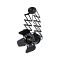 GLOBOSTAR® BROADWAY 01140 Vintage Φωτιστικό Οροφής με Ντουί 1 x E27 AC 220-240V IP20 - Μαύρο - Μ28 x Π25 x Υ100cm
