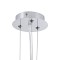GLOBOSTAR® SERENIA 01151 Μοντέρνο Κρεμαστό Φωτιστικό Οροφής με Ντουί 1 x E27 AC 220-240V IP20 - Μαύρο & Λευκό - Μ40 x Π40 x Υ20cm