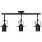 GLOBOSTAR® HOLLYWOOD 01155 Vintage Φωτιστικό Οροφής με Ντουί 3 x E27 AC 220-240V IP20 - Μαύρο - Μ13 x Π78 x Υ38cm