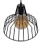 GLOBOSTAR® TERE 01165 Vintage Κρεμαστό Φωτιστικό Οροφής με Ντουί 1 x E27 AC 220-240V IP20 - Μαύρο - Μ30 x Π30 x Υ25cm