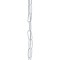 GLOBOSTAR® LARKIN 01174 Vintage Κρεμαστό Φωτιστικό Οροφής με Ντουί 1 x E27 AC 220-240V IP20 - Λευκό - Μ30 x Π30 x Y28cm