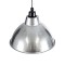 GLOBOSTAR® LOUVE 01178 Vintage Κρεμαστό Φωτιστικό Οροφής με Ντουί 1 x E27 AC 220-240V IP20 - Ασημί - Μ40 x Π40 x Υ30cm
