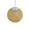 GLOBOSTAR® OCEANA 01200 Boho Κρεμαστό Φωτιστικό Οροφής με Ντουί 1 x E27 AC 220-240V IP20 - Μπεζ - Μ20 x Π20 x Υ20cm