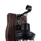 GLOBOSTAR® BRASRA 01204 Vintage Φωτιστικό Τοίχου - Απλίκα με Ντουί 1 x E27 AC 220-240V IP20 - Καφέ & Μαύρο - Μ15 x Π20 x Υ30cm