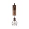GLOBOSTAR® RYDON 01216 Vintage Φωτιστικό Τοίχου - Απλίκα με Ντουί 1 x E27 AC 220-240V IP20 - Χάλκινο Εφέ Σκουριάς - Μ15 x Π24 x Υ70cm