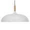 GLOBOSTAR® VALLETE 01256 Μοντέρνο Κρεμαστό Φωτιστικό Οροφής με Ντουί 1 x E27 AC 220-240V IP20 - Λευκό & Μπεζ - Μ45 x Π45 x Υ27cm