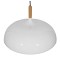 GLOBOSTAR® VALLETE 01256 Μοντέρνο Κρεμαστό Φωτιστικό Οροφής με Ντουί 1 x E27 AC 220-240V IP20 - Λευκό & Μπεζ - Μ45 x Π45 x Υ27cm